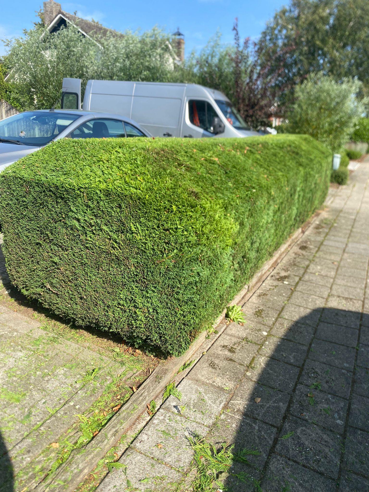 2. Gebruik een touw als richtlijn: